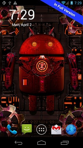 La capture d'écran Steampunk android  pour le portable et la tablette.
