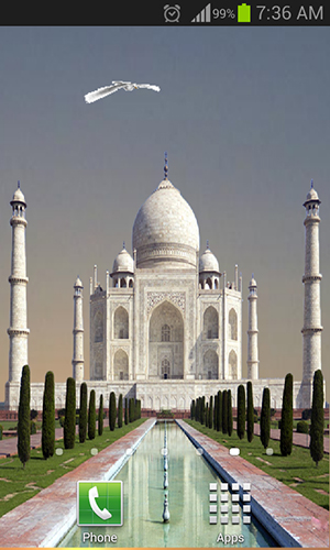 La capture d'écran Taj Mahal pour le portable et la tablette.