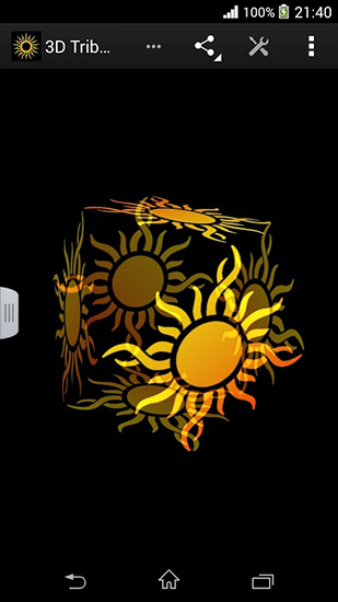 La capture d'écran Soleil de tribu 3D pour le portable et la tablette.