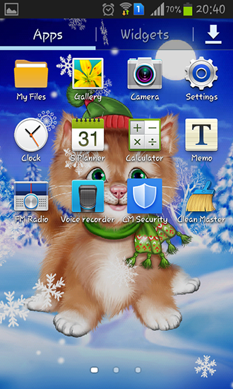 La capture d'écran Chat d'hiver  pour le portable et la tablette.