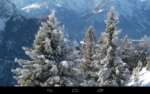 La capture d'écran Montagnes d'hiver  pour le portable et la tablette.