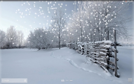 La capture d'écran Neige d'hiver  pour le portable et la tablette.