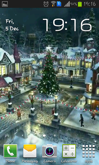 La capture d'écran Village d'hiver 3D  pour le portable et la tablette.