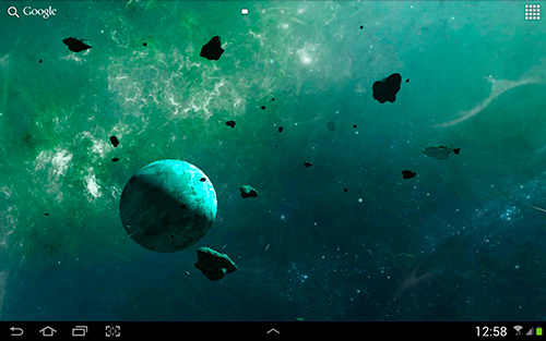 La capture d'écran Les astéroïdes 3D pour le portable et la tablette.