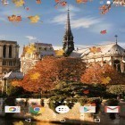 Outre le fond d'écran animé Les feuilles tombantes  pour Android téléchargez l'apk gratuit de screensaver Automne à Paris  .