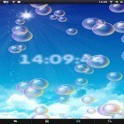 Outre le fond d'écran animé Le cristal magique  pour Android téléchargez l'apk gratuit de screensaver Bulles et temps .