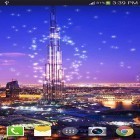 Outre le fond d'écran animé Nature HD  pour Android téléchargez l'apk gratuit de screensaver Nuit de Dubai .