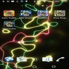 Outre le fond d'écran animé Nuit pluvieuse  pour Android téléchargez l'apk gratuit de screensaver Colonnes énergétiques  .