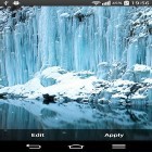Outre le fond d'écran animé Chat HD pour Android téléchargez l'apk gratuit de screensaver Cascade gelée .