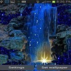 Outre le fond d'écran animé Les îles célestes  pour Android téléchargez l'apk gratuit de screensaver Cascade magique bleue .