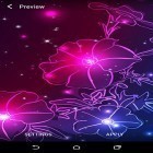Outre le fond d'écran animé Le temps de montagne  pour Android téléchargez l'apk gratuit de screensaver Fleurs de néon  .