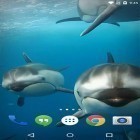 Outre le fond d'écran animé Mascottes  pour Android téléchargez l'apk gratuit de screensaver Océan 3D: Dauphin  .