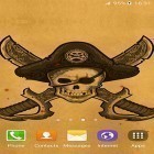 Outre le fond d'écran animé Ma maison en rondins de bois pour Android téléchargez l'apk gratuit de screensaver Drapeau de pirates .