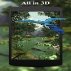 Outre le fond d'écran animé Plume du paon pour Android téléchargez l'apk gratuit de screensaver Forêt tropique 3D .