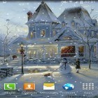 Outre le fond d'écran animé Amour d'un oiseau et d'un poisson   pour Android téléchargez l'apk gratuit de screensaver Chute de neige  .