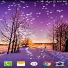 Outre le fond d'écran animé Pâques  pour Android téléchargez l'apk gratuit de screensaver Chute de neige d'hiver .