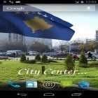Outre le fond d'écran animé Petit dragon sympa pour Android téléchargez l'apk gratuit de screensaver Drapeau du Kosovo 3D.