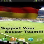 Outre le fond d'écran animé Ville nocturne  pour Android téléchargez l'apk gratuit de screensaver 3D drapeau d`Allemagne.
