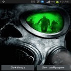 Outre le fond d'écran animé La Terre  pour Android téléchargez l'apk gratuit de screensaver Armée: Masque à gaz.