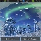 Outre le fond d'écran animé Voiture 3D pour Android téléchargez l'apk gratuit de screensaver Aurore: Hiver.