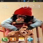 Outre le fond d'écran animé Ecran électrique  pour Android téléchargez l'apk gratuit de screensaver Enfant-singe.