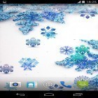 Téléchargez Beaux cristaux de neige  sur Android et d'autres fonds d'écran animés gratuits pour Samsung Galaxy S4 mini.