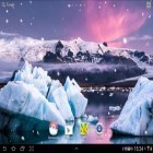 Outre le fond d'écran animé Fleurs de néon  pour Android téléchargez l'apk gratuit de screensaver Tempête de neige .