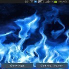 Outre le fond d'écran animé Araignée étranger 3D  pour Android téléchargez l'apk gratuit de screensaver Flamme bleue.