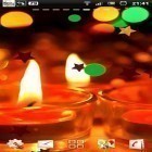 Outre le fond d'écran animé Santa de Noël HD.  pour Android téléchargez l'apk gratuit de screensaver Bougie.