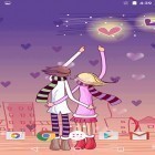Outre le fond d'écran animé Lucioles   pour Android téléchargez l'apk gratuit de screensaver Amour de cartoon.