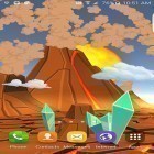 Outre le fond d'écran animé Nature   pour Android téléchargez l'apk gratuit de screensaver Volcan de cartoon 3D .