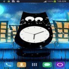Outre le fond d'écran animé Tornade de feu  pour Android téléchargez l'apk gratuit de screensaver Horloge chat .
