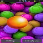 Outre le fond d'écran animé Halloween  pour Android téléchargez l'apk gratuit de screensaver Boules colorées.