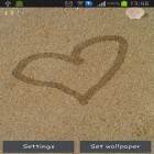 Outre le fond d'écran animé Paon pour Android téléchargez l'apk gratuit de screensaver Dessinez sur le sable .