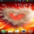 Outre le fond d'écran animé Soleil pour Android téléchargez l'apk gratuit de screensaver Coeur des plumes .