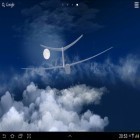 Outre le fond d'écran animé Mandala électrique  pour Android téléchargez l'apk gratuit de screensaver Vol dans les nuages 3D.