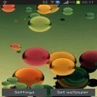 Outre le fond d'écran animé La Terre  pour Android téléchargez l'apk gratuit de screensaver Boules colorées volantes .