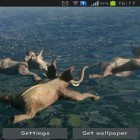 Outre le fond d'écran animé Tempête foudroyante 3D  pour Android téléchargez l'apk gratuit de screensaver Eléphants volants.