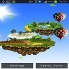 Outre le fond d'écran animé Cheminée de Noël  pour Android téléchargez l'apk gratuit de screensaver Iles volantes.