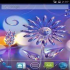 Outre le fond d'écran animé Photo carreau pour Android téléchargez l'apk gratuit de screensaver Fleurs de verre.