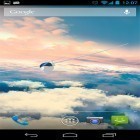 Outre le fond d'écran animé Ville de mémoire  pour Android téléchargez l'apk gratuit de screensaver Un planeur dans les nuages .