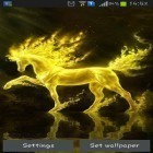Outre le fond d'écran animé Miroir de crépuscule  pour Android téléchargez l'apk gratuit de screensaver Cheval d'or.