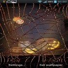 Outre le fond d'écran animé La neige deluxe  pour Android téléchargez l'apk gratuit de screensaver Halloween: Araignée.