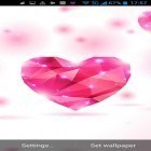 Outre le fond d'écran animé Voeux d'amour  pour Android téléchargez l'apk gratuit de screensaver Cœurs d'amour.