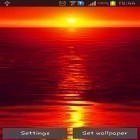 Outre le fond d'écran animé Magie des tempêtes   pour Android téléchargez l'apk gratuit de screensaver Coucher chaud du soleil.