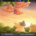 Outre le fond d'écran animé Le chaton sauvage  pour Android téléchargez l'apk gratuit de screensaver Chat: Coucher du soleil.