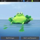 Outre le fond d'écran animé Planètes étrangères 3D pour Android téléchargez l'apk gratuit de screensaver Grenouille paresseuse .
