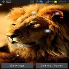 Outre le fond d'écran animé Contact d'eau  pour Android téléchargez l'apk gratuit de screensaver Lions .