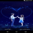 Outre le fond d'écran animé Le chaton sauvage  pour Android téléchargez l'apk gratuit de screensaver Amour et cœur .