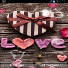 Outre le fond d'écran animé Macro papillons  pour Android téléchargez l'apk gratuit de screensaver Coeurs de l'amour .